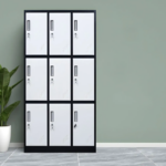 9 Locker Steel Cabinet