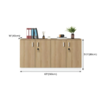 4 Door Wooden Credenza - Image 3