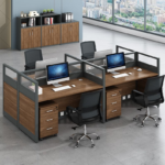 4-Way Office Workstation – Spacious & Collaborative Desk Setup