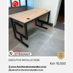 Premium executive metallic desk with a sleek and professional finish for modern offices