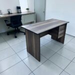 1.2m office desk with drawers in wood finish